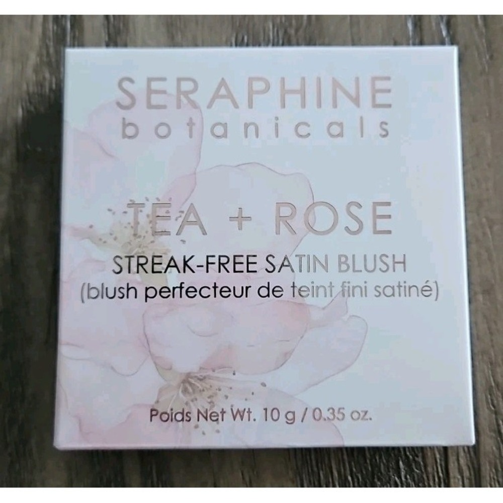 Seraphine Botanicals Tea Rose Satin Blush Pomegranite Talc Free Vegan New